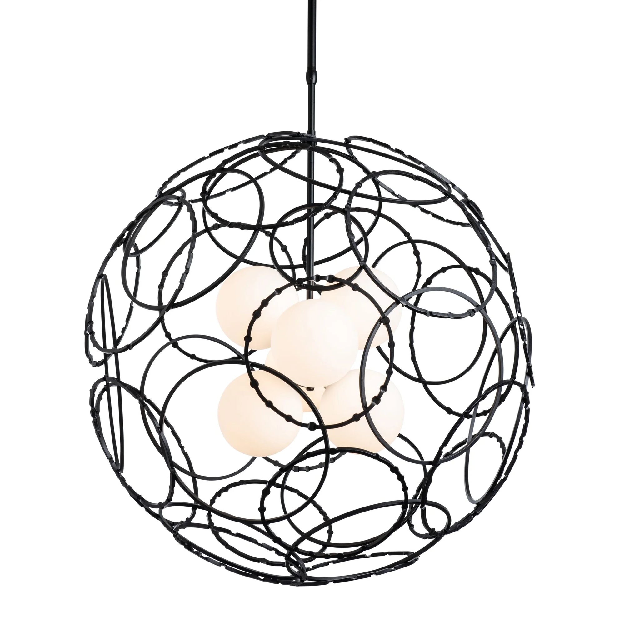 Hubbardton Forge Olympus Orb Black Pendant Lighting Affairs