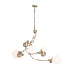 Hubbardton Forge Sprig Modern Gold Linear Chandelier Lighting Affairs