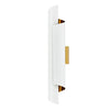 Kalco Piaga 2 Light Matte White and Polished Brass Wall Sconce Lighting Affairs