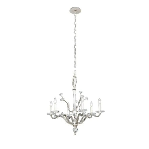 Kalco Venus 6 Light Pewter Chandelier Lighting Affairs