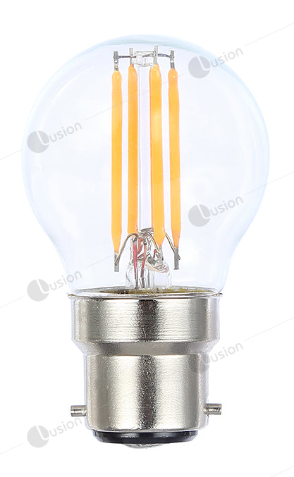 Filament Fancy Round BC/B22 LED Dimmable Full Glass Lamp