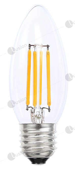 Filament Candle ES/E27 LED Dimmable Full Glass Lamp