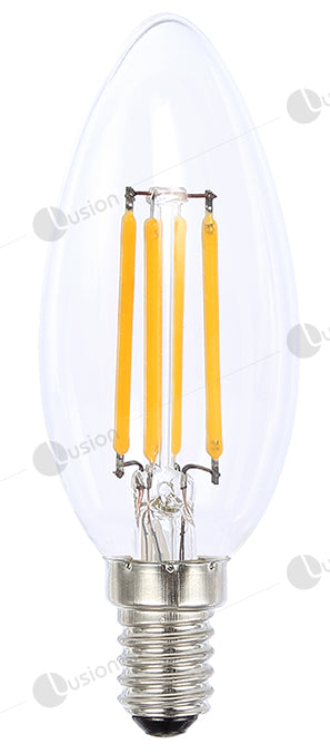 Filament Candle SES/E14 LED Dimmable Full Glass Lamp