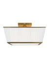 Ralph Lauren Esther 4 Light Time Worn Brass Flush Mount Lighting Affairs