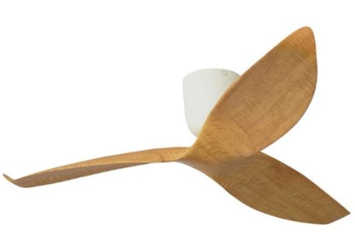 Aeratron AE3+ 3 White with Light Woodgrain DC Ceiling Fan with Remote