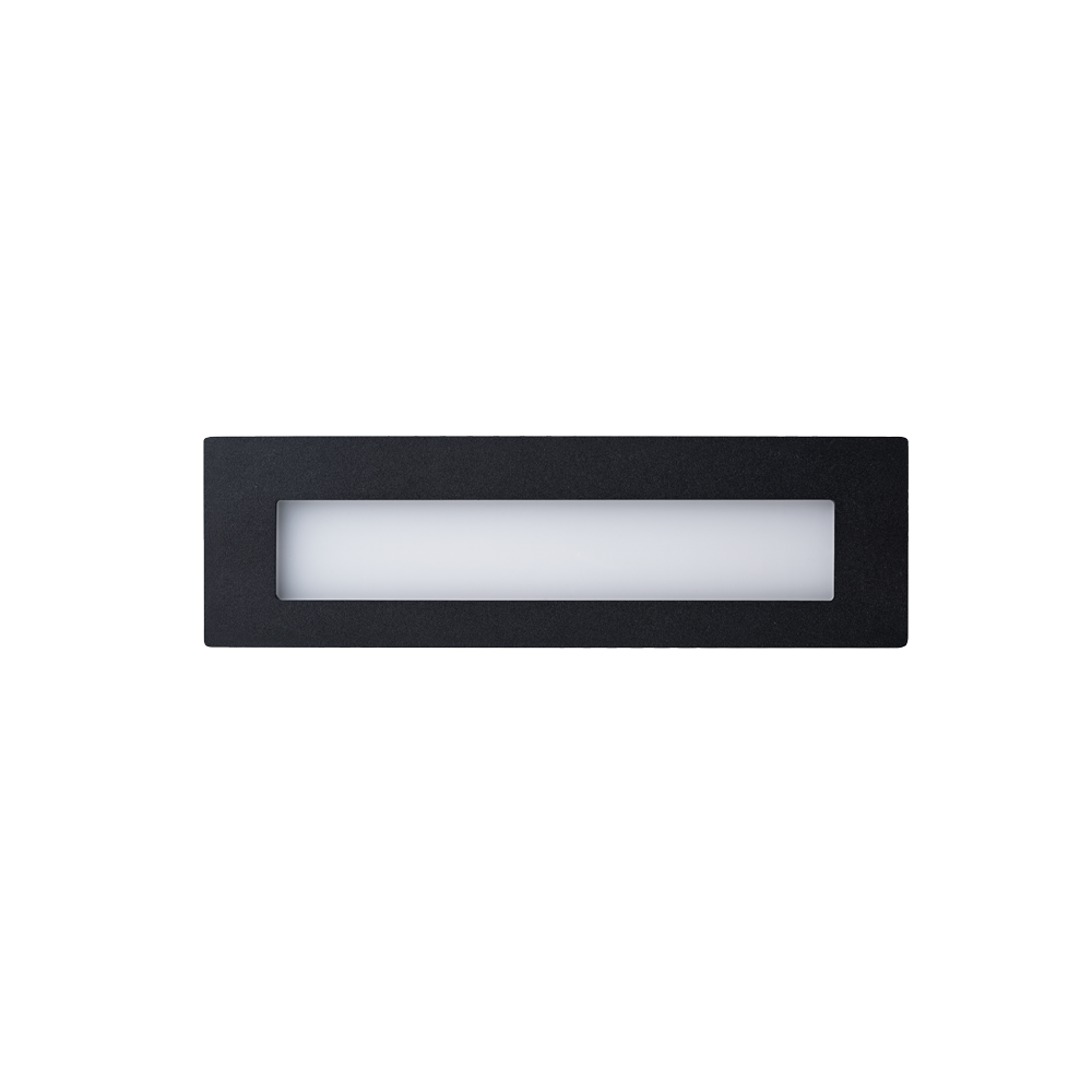 Link Black Open Face Wall Light