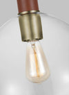 Ralph Lauren Hadley 1 Light Time Worn Brass Pendant Lighting Affairs