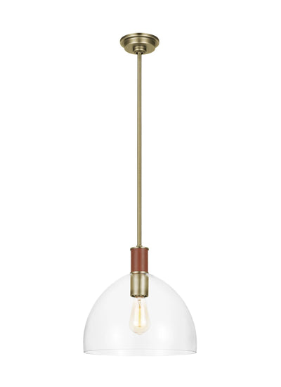 Ralph Lauren Hadley 1 Light Time Worn Brass Pendant Lighting Affairs