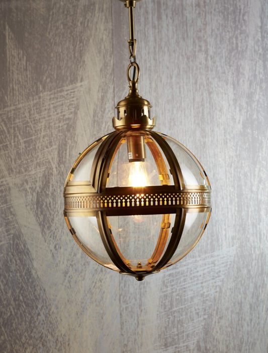 Lawson Pendant Lamp Large Antique Brass