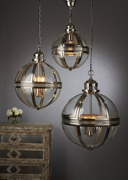 Lawson Pendant Lamp Large Shiny Nickel