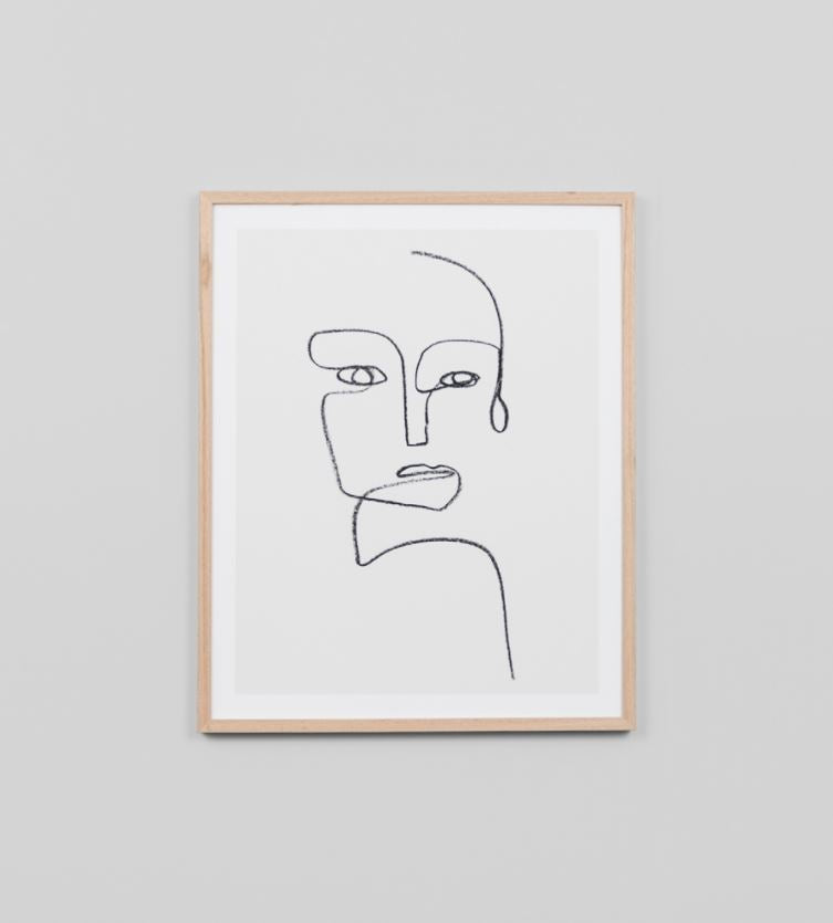 Linear Portrait One Framed Print