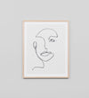 Linear Portrait Two Framed Print