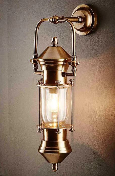 Lotus Antique Brass Lantern