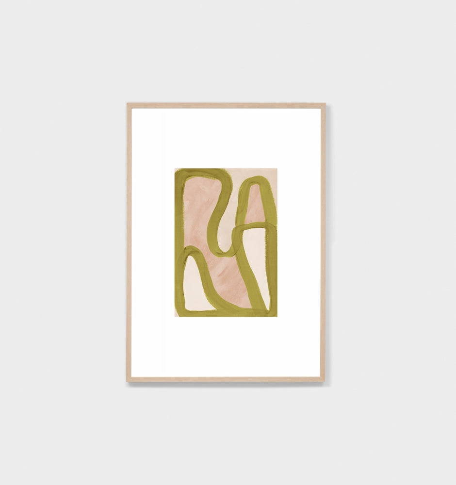 Madrid Lime Blush Framed Print