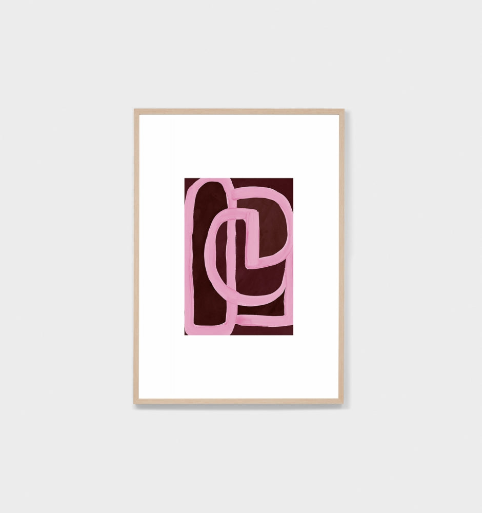 Madrid Pink Framed Print