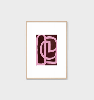 Madrid Pink Framed Print