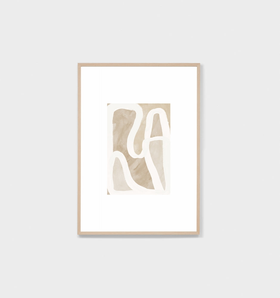 Madrid Sand Framed Print