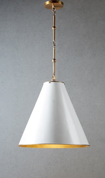 Marlo Hanging Lamp with Brass Lining