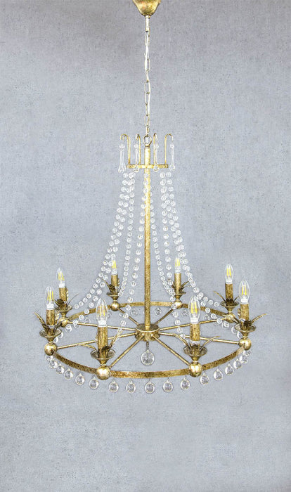 Marriott Chandelier Iron in Antique Silver