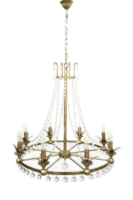 Marriott Chandelier Iron in Antique Silver