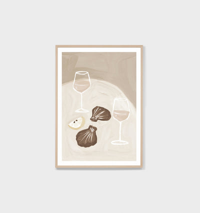 Mediterranean Alfresco Sand Clam Print