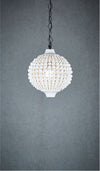 Miramare White Beaded Hanging Lamp