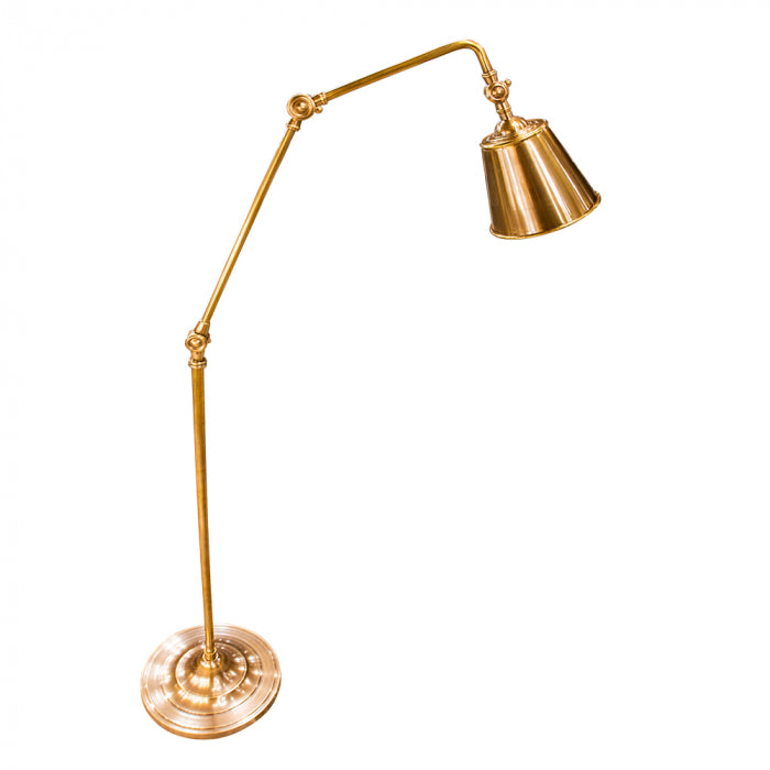 Retro brass floor shop lamp