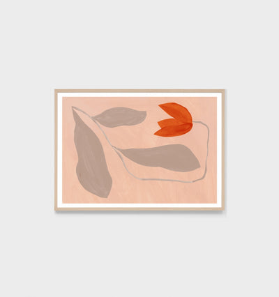 Modern Bloom Apricot Blush Print