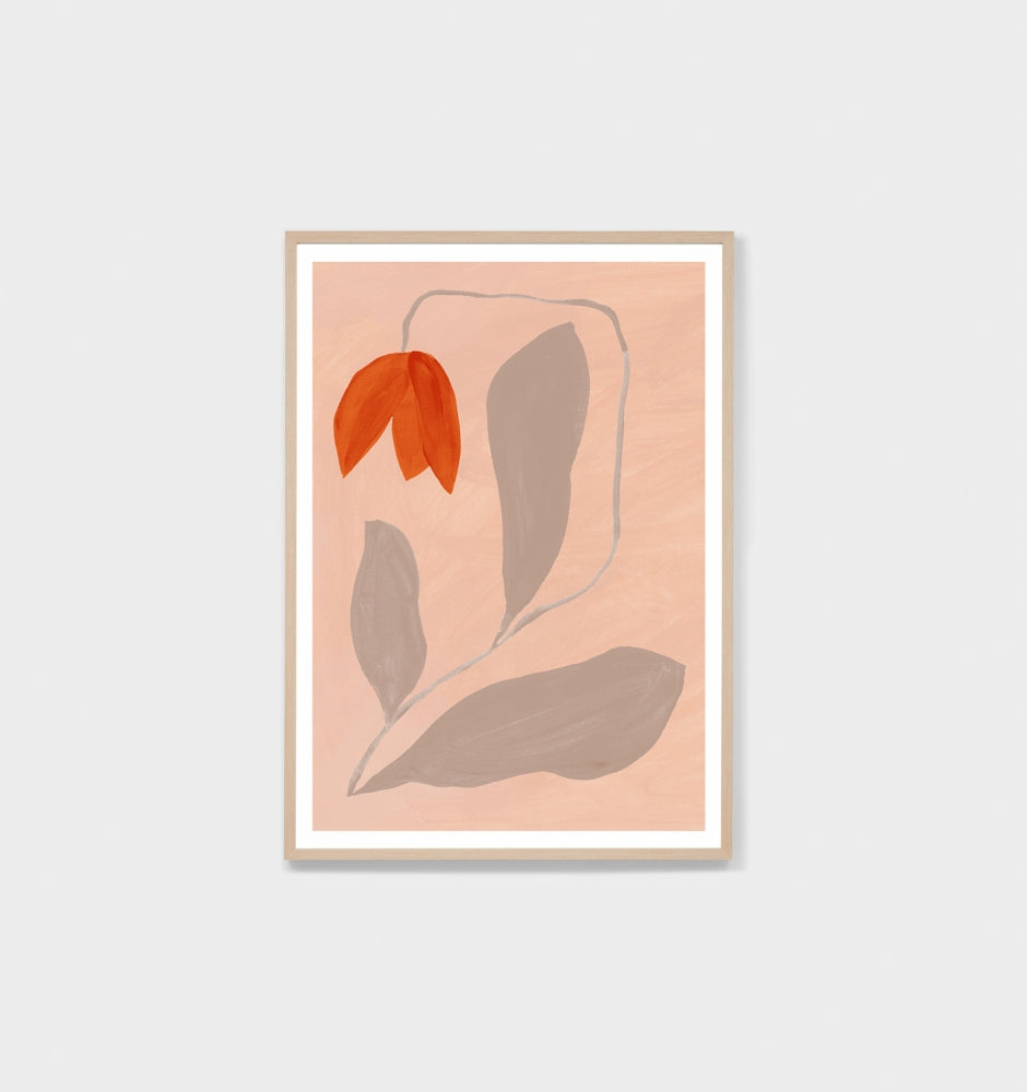 Modern Bloom Apricot Blush Print