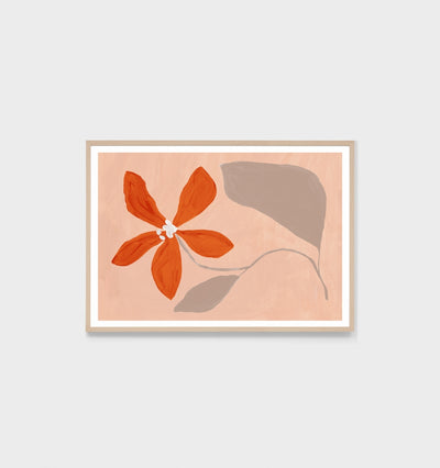 Modern Bloom Apricot Neutral Print