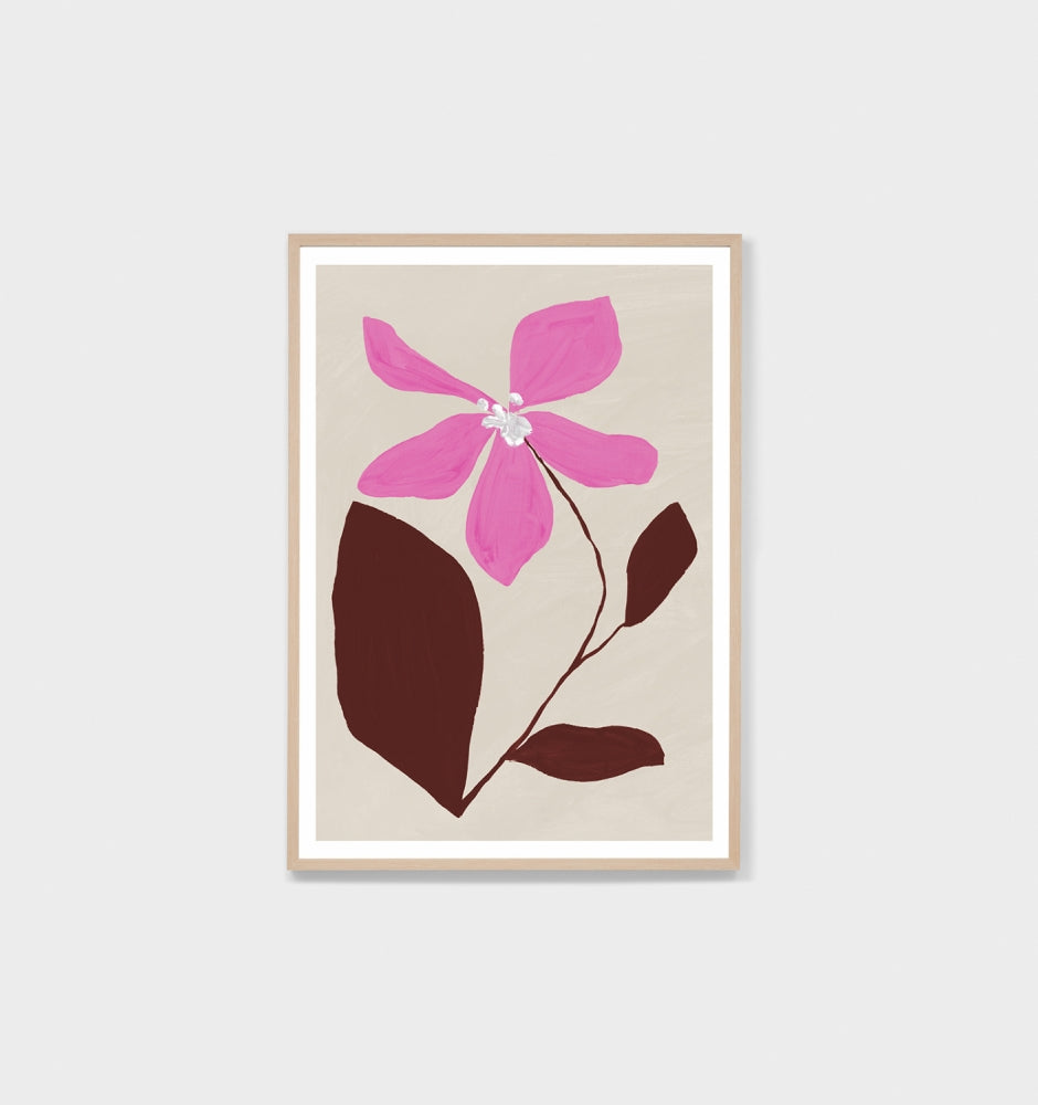Modern Bloom Burgundy Summer Print