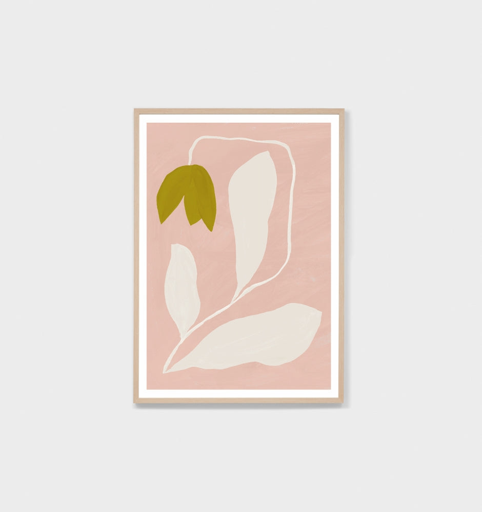 Modern Bloom Lime Print