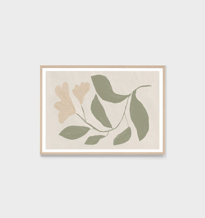 Modern Bloom Sage Framed Print