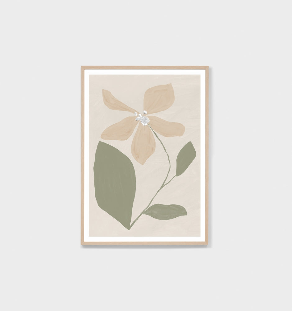 Modern Bloom Sage Floral Print