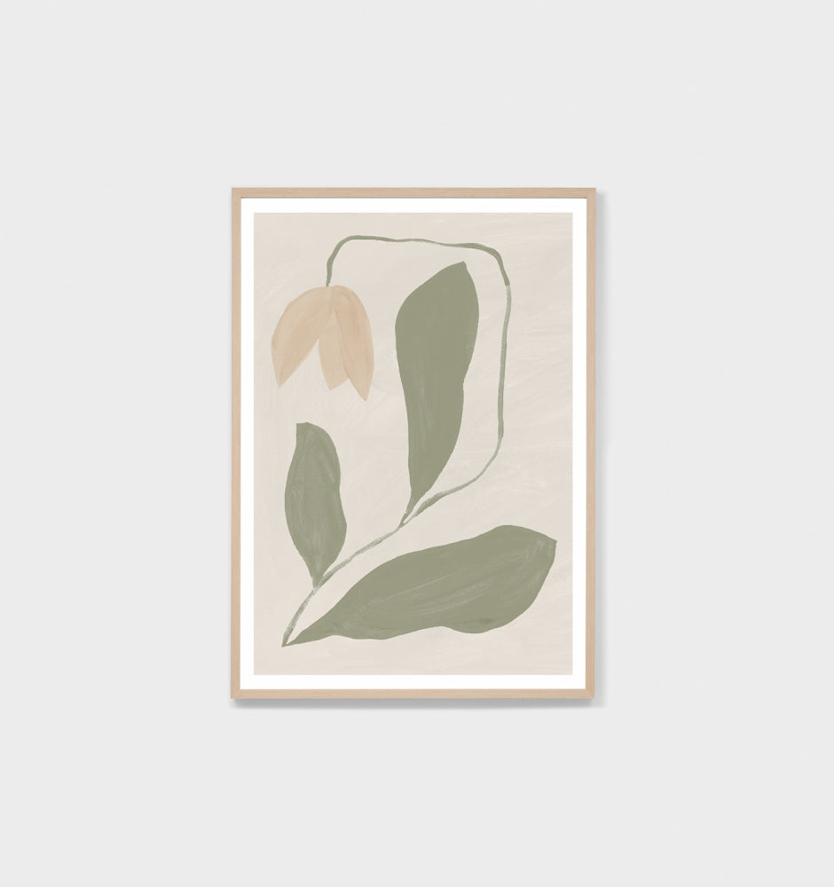 Modern Bloom Sage Spring Print