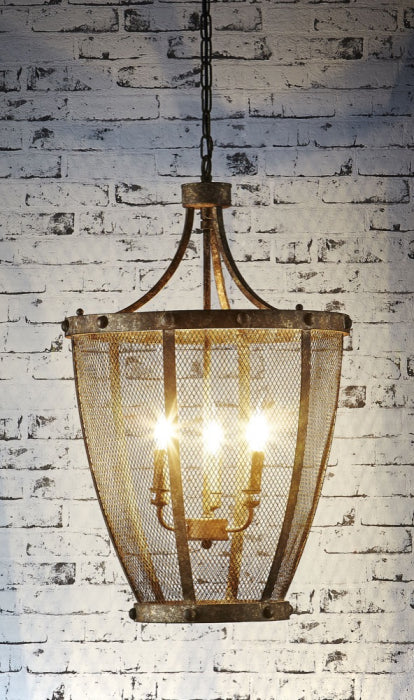 Rustic Monk Hanging Lamp