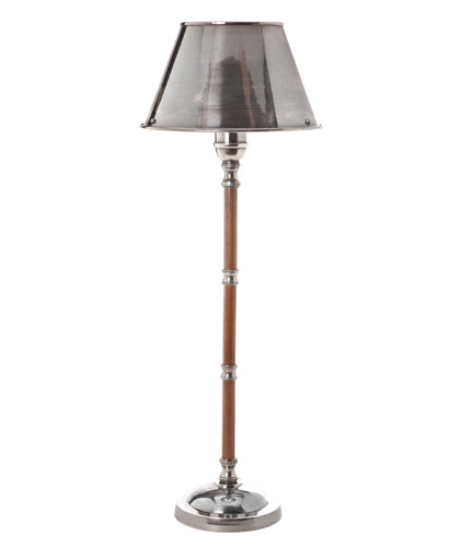 Mossvale Table Lamp W/Metal Shade Silver