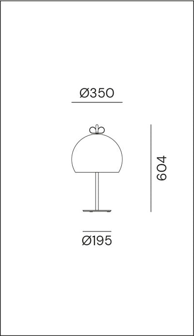 Bonton 35 Black/Natural Brass Table Lamp