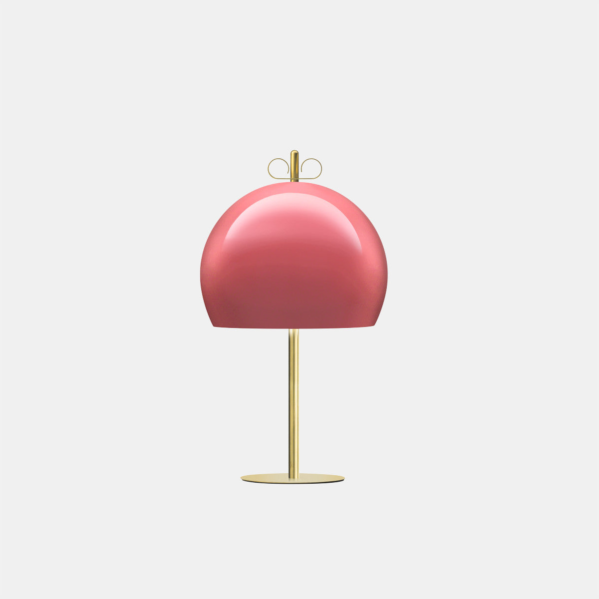 Bon Ton 35 Antique Pink/Natural Brass Table Lamp