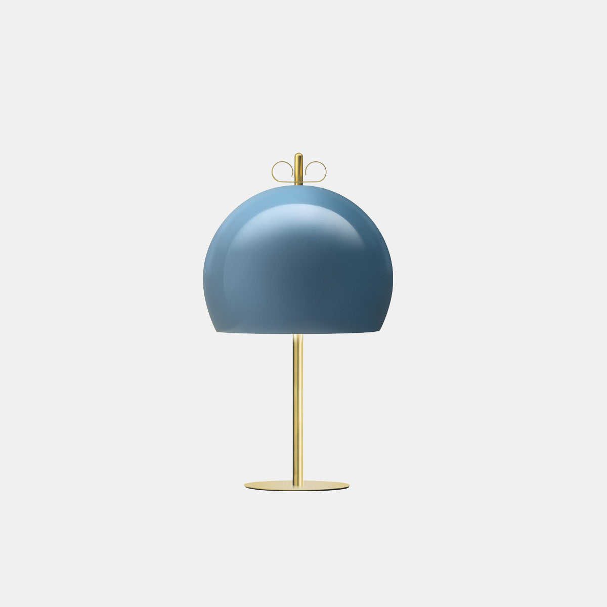 Bon Ton 35 Light Blue/Natural Brass Table Lamp