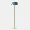 Bon Ton Light Blue/Natural Brass Floor Lamp