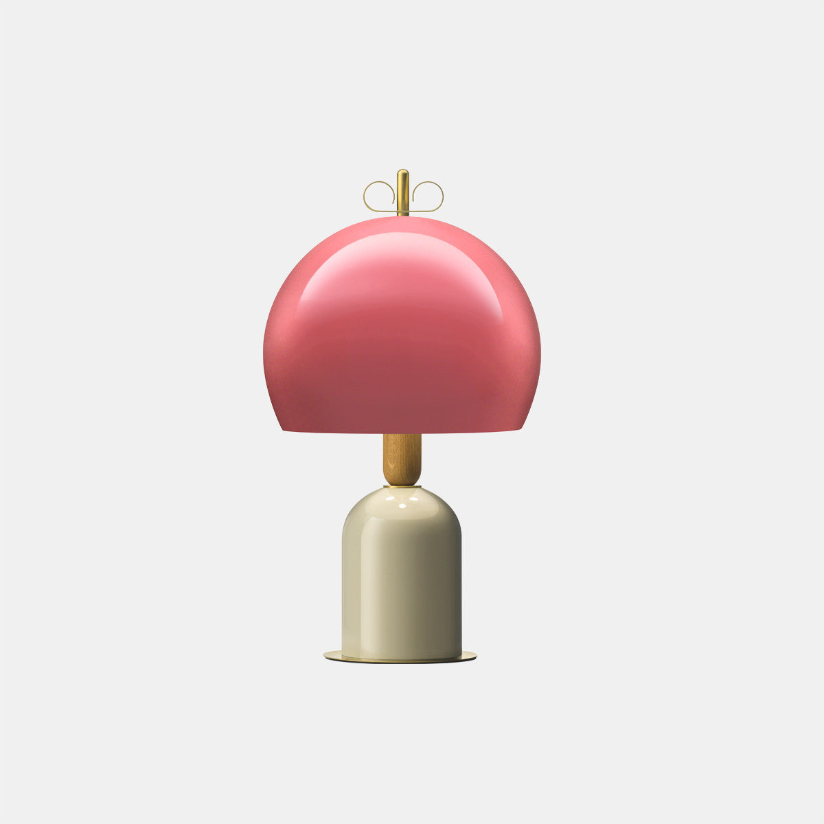 Bon Ton Light Antique Pink/Grey/Natural Brass Table Lamp