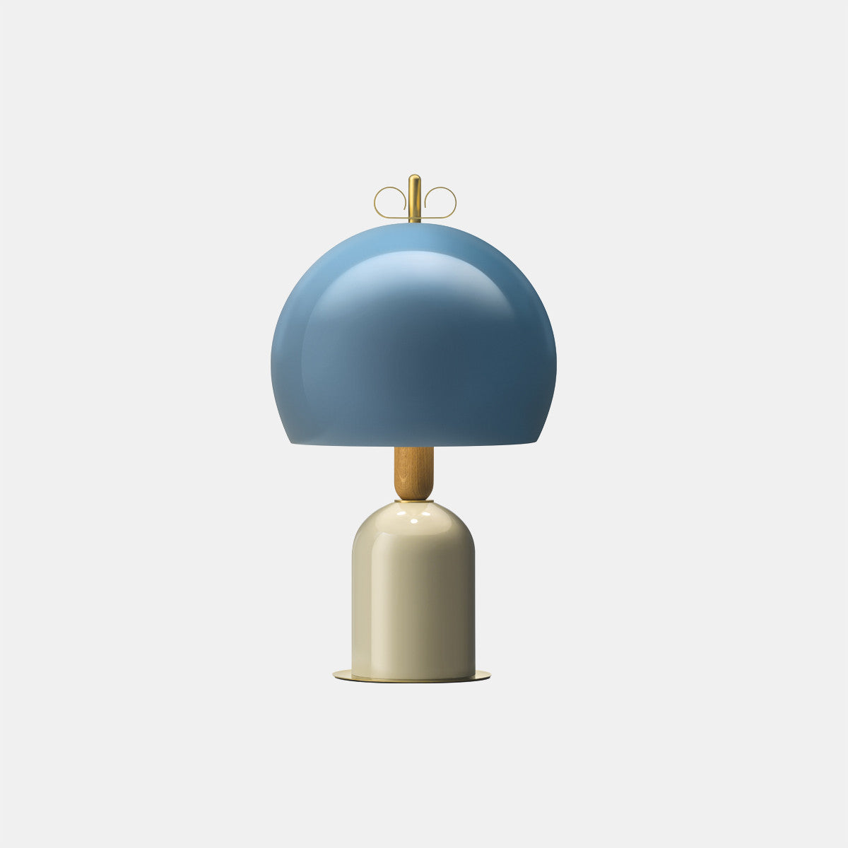 Bon Ton Light Blue/Grey/Natural Brass Table Lamp