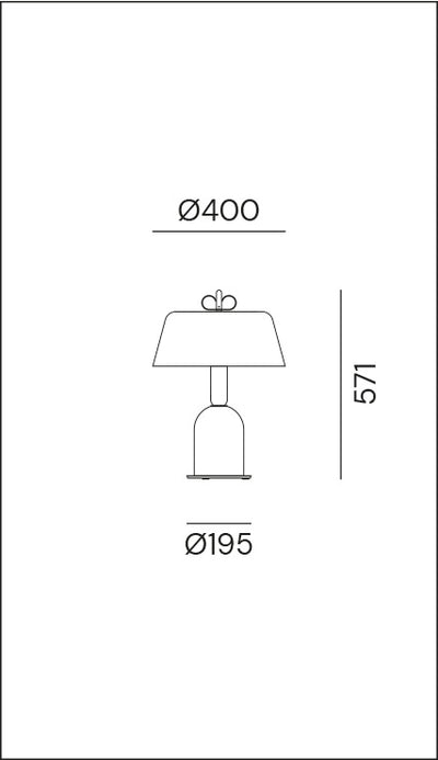 Bon Ton Light Blue/Natural Brass Table Lamp
