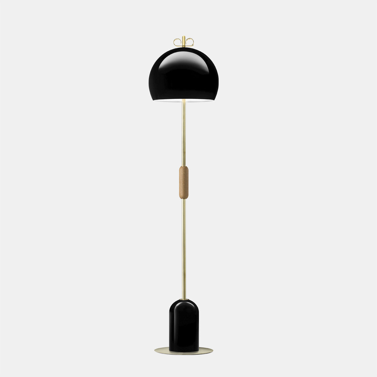 Bon Bon Black/Brass Floor Lamp