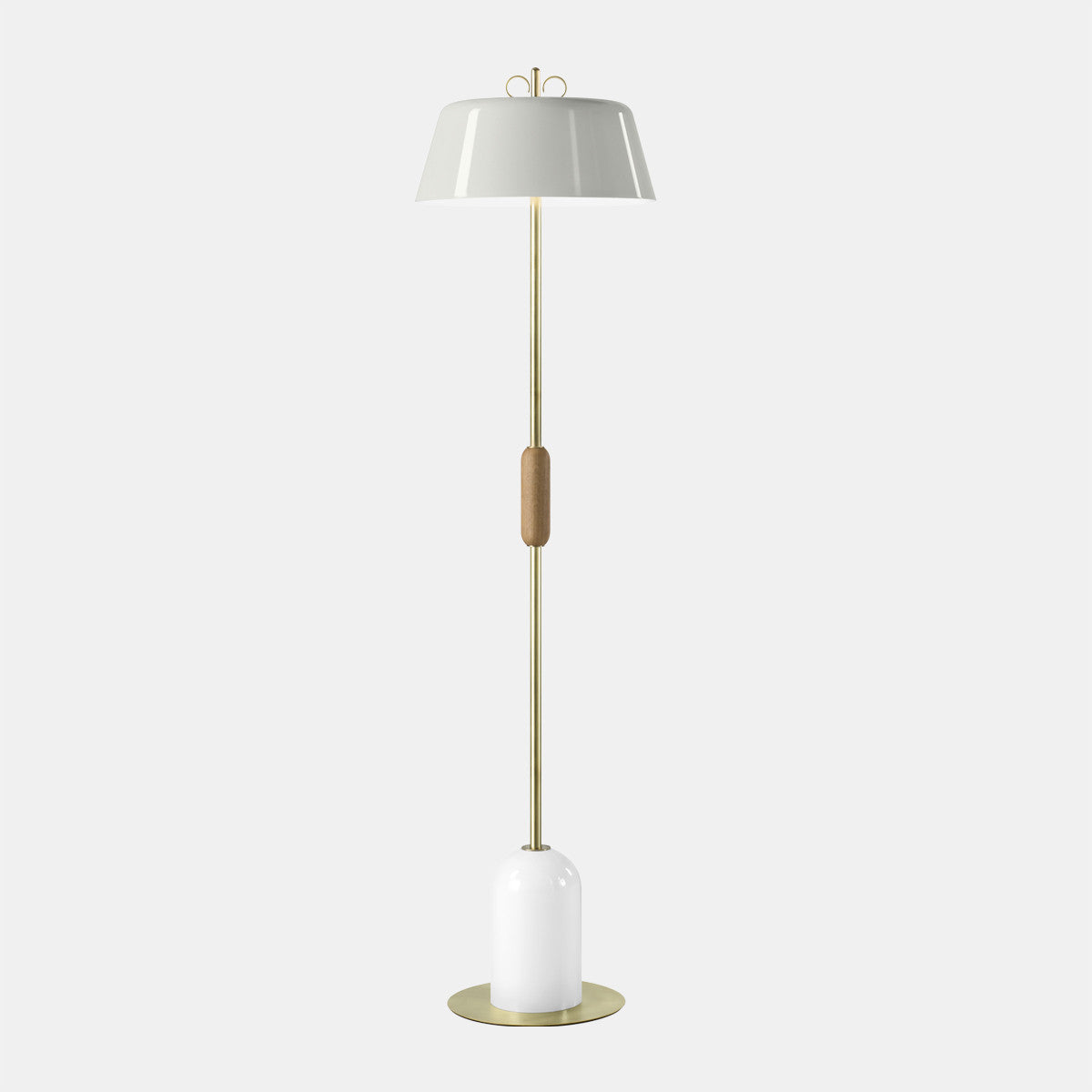 Bon Bon Grey/Brass Floor Lamp