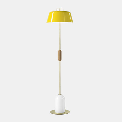 Bon Bon Yellow/Brass Floor Lamp