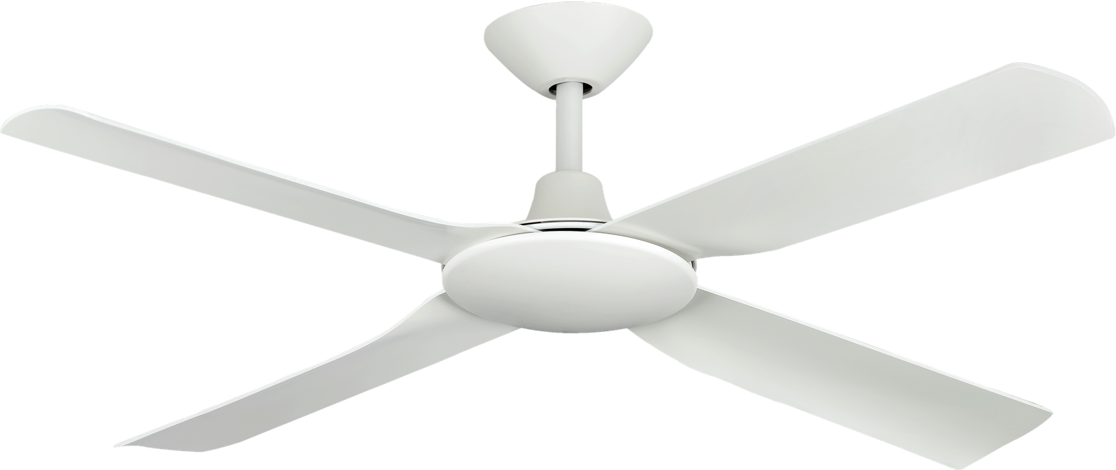 Next Creation White with White Blades Ceiling Fan