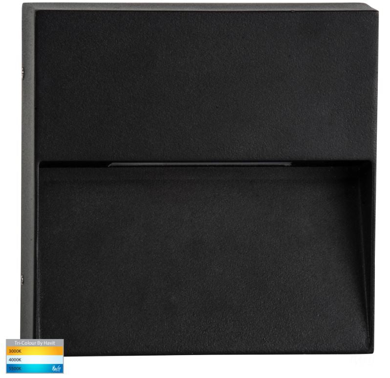 Virsma Black Square LED Step Light