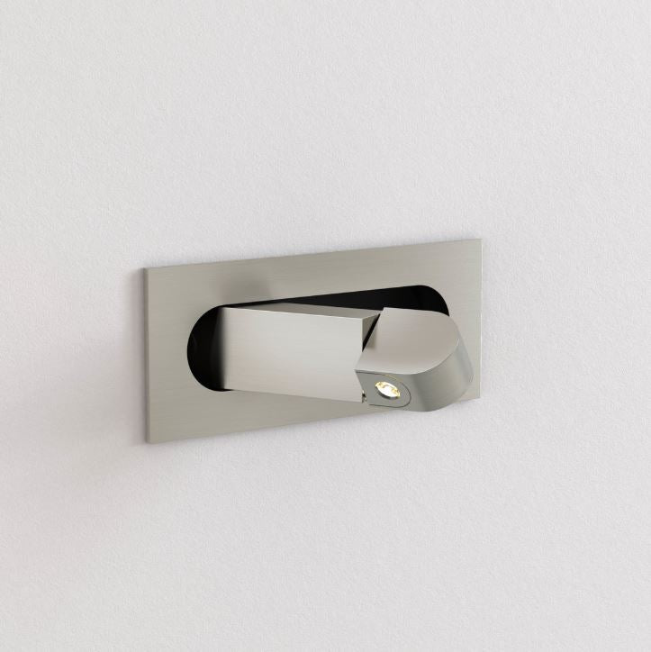 Digit LED Matt Nickel Wall Light